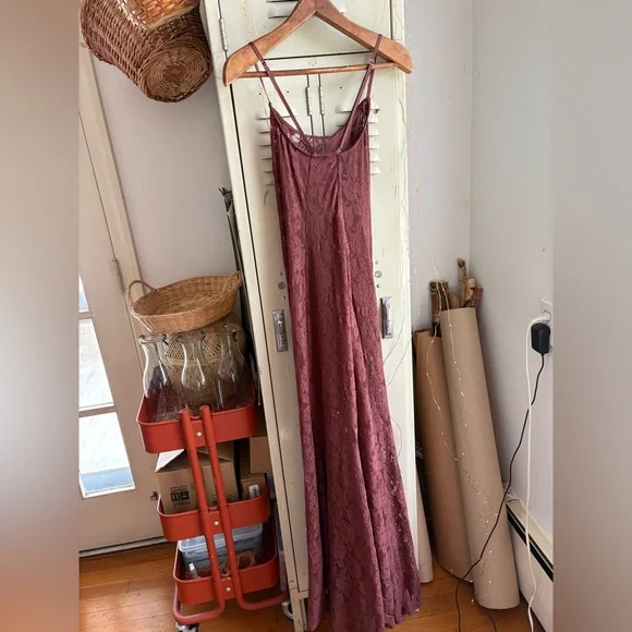 Anthropologie Lace Godet Maxi Slip Dress - Picture 10 of 12